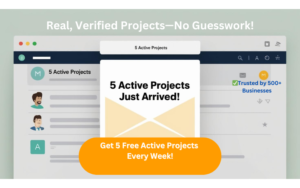 Get 5 free active outsourcing projects every week. Sign up to receive verified project leads directly to your inbox.